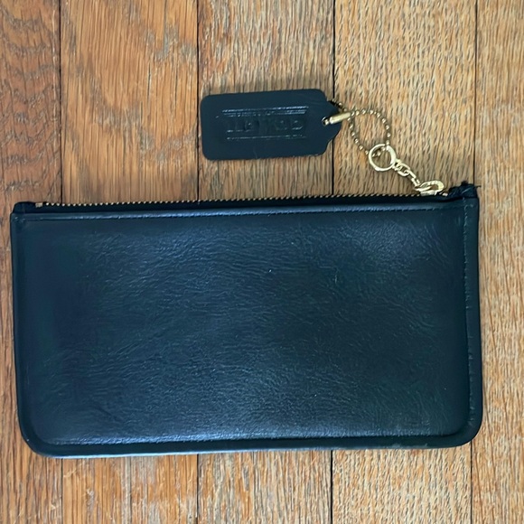 Vintage Coach Skinny Case 7170 black -skinny makeup case -  black - Picture 2 of 7